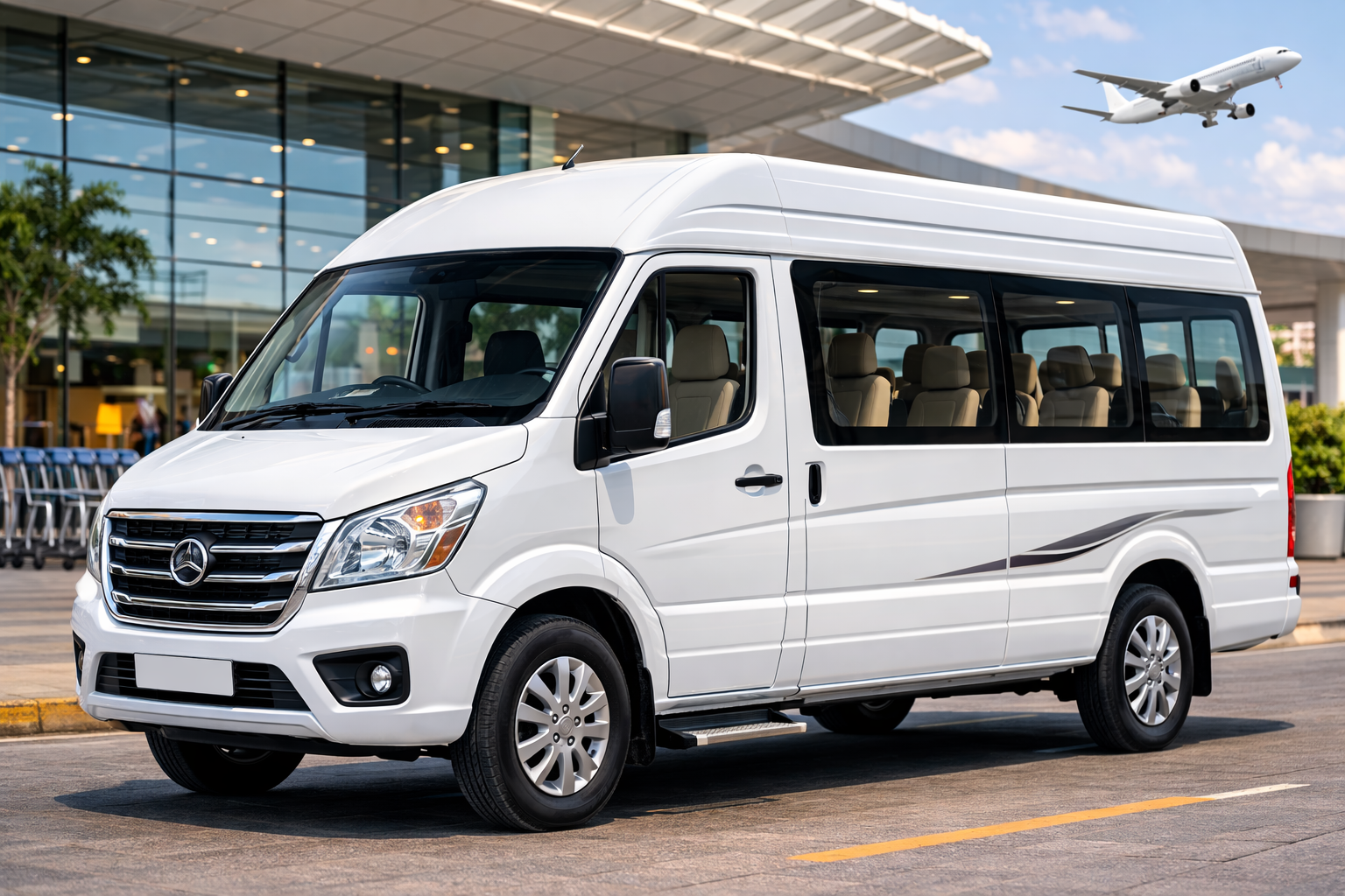 force tempo traveller for airport transfer